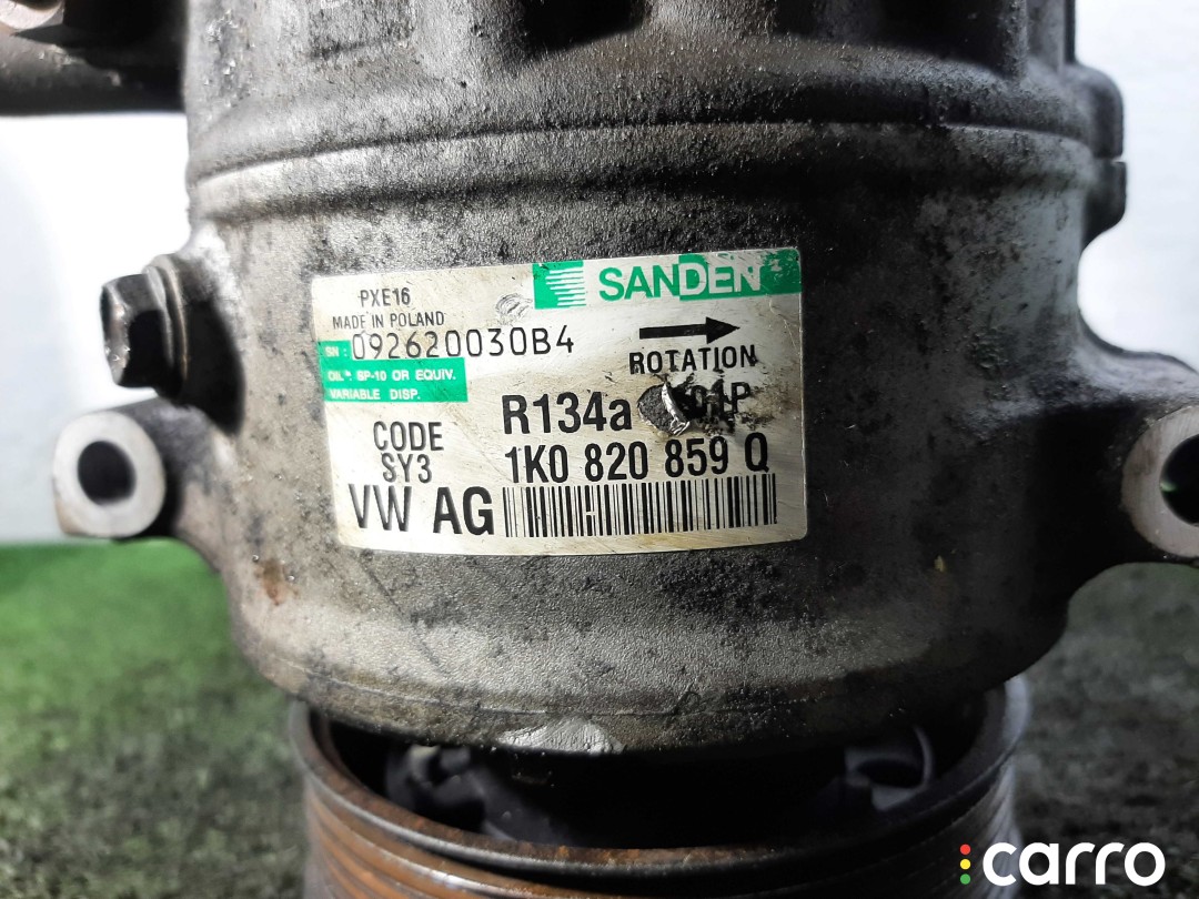 Компрессор кондиционера Audi A4 2007-2012, 2.0 л, вариатор, 1K0820859Q, фото 4