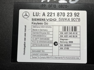 блок управления центральным замком, ориг. номер A2218702392, 5WK49078, Mercedes-Benz S W221 2005-2009