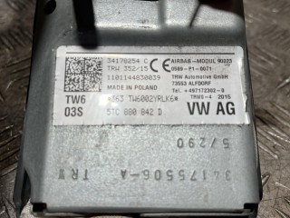 подушка безопасности коленная пассажира, ориг. номер 5TC880842D, 34178254, 34175506-A, 34125348, Volkswagen Touran 2 поколение 2015-2021