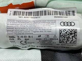 подушка безопасности боковая (шторка) правая, ориг. номер 8W9880742F, Audi A4 B9 2015-2020