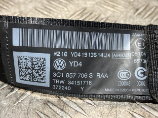 ремень безопасности передний правый, ориг. номер 3C1857706SRAA, 34151716, Volkswagen Passat B7 2011-2015