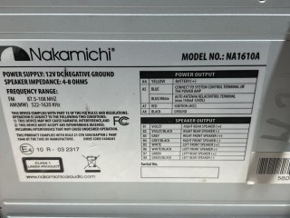 магнитола, ориг. номер NAM1610A, NA1610A, Volkswagen Touran 1 поколение [2-й рестайлинг] 2010-2015