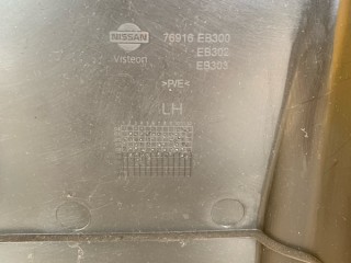 Обшивка стойки центральной левой, ориг. номер 76916EB302, Nissan Pathfinder (R51M) 2004-2010