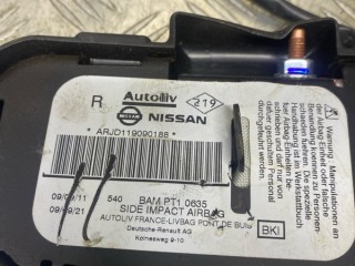 Подушка безопасности боковая (в сиденье), ориг. номер 985H0JD00A, Nissan Navara (D40) 2010-2015