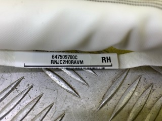 Подушка безопасности боковая (шторка) правая, ориг. номер 647509700C, ISUZU D-MAX III Пикап 2020-2026
