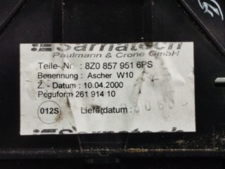 Пепельница, ориг. номер 8Z08579516PS, Audi A2 1999-2005