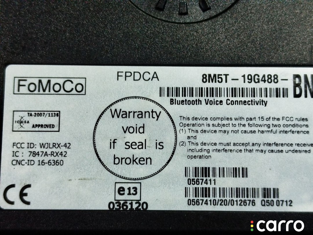 8M5T-19G488-BM Блок Bluetooth Ford Kuga 1 2009г. - фото №2