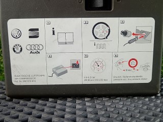 Компрессор для шин штатный, ориг. номер 5N0012615, Volkswagen Caddy 3 2004-2010