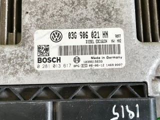 Блок управления двигателем, ориг. номер 0281013617, 036906021HN, Volkswagen Touran 1 2003-2006