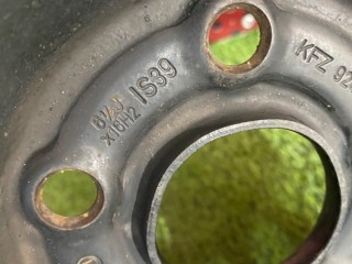 Диск штампованный, ориг. номер KBA43738, Opel Astra J 2012-2018