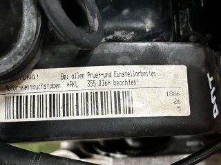 Двигатель, ориг. номер AKL, Audi A3 8L 1996-2000