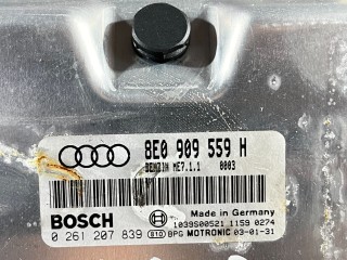 Блок управления двигателем, ориг. номер 8E0909559H, 0261207839, Audi A6 C5 (S6,RS6) 2001-2005