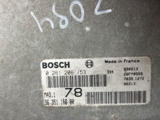 Блок управления двигателем, ориг. номер 9635116680, 0261206153, Citroen Saxo 1996-1999