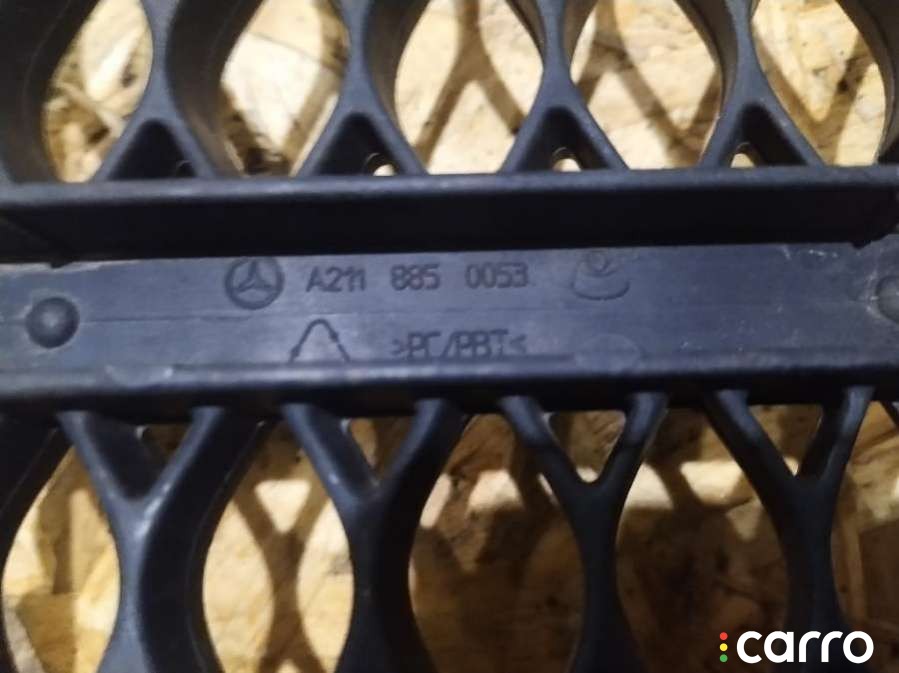 Заглушка (решетка) в бампер передний Mercedes E W211 2002-2006, универсал, A2118850053, фото 2
