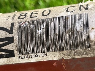 Стойка передняя левая, ориг. номер 8E0413031, Audi A4 B7 2004-2009