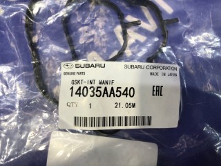 Прокладка впускного коллектора, ориг. номер 14035AA540, SUBARU