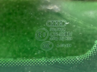 Стекло кузовное боковое правое, ориг. номер 43R00082, A011404, DOT90AS2M30A, Audi A6 2001-2005