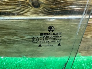 Стекло двери передней левой, ориг. номер 43R000922, DOT618M20AS2, Skoda Fabia 1999-2004