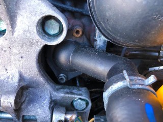 Фланец (тройник) системы охлаждения, ориг. номер 038121121D, 06A121121G, Volkswagen Sharan 2000-2003