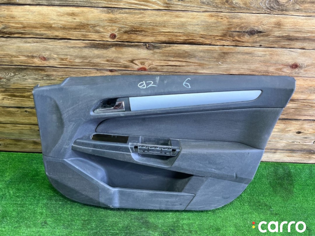 Обшивка двери передней правой (дверная карта) Opel Astra 1998-2009, универсал, левый руль, фото 1