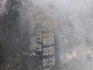 Защита арок передняя левая (подкрылок), ориг. номер A2098840522, A2098800324, Mercedes CLK W209 2002-2005