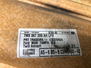 Обшивка двери задней левой (дверная карта), ориг. номер 7M5867209AH, 0524426046, 7M5867209, 5R14692, Ford Galaxy 2000-2006