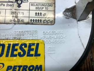 Лючок топливного бака, ориг. номер 90559413, 90559414, 808046589, Opel Zafira 1999-2003