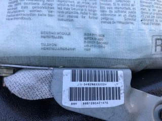 Подушка безопасности боковая (в дверь) передняя правая, ориг. номер 34826833202H, D85221, 99B126EA2147G, BMW 5 E39 1995-2000