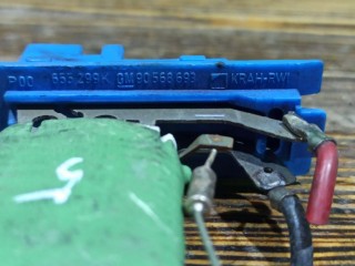 Сопротивление печки, ориг. номер 90568693, Opel Vectra 1995-2000