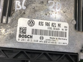 Блок управления двигателем, ориг. номер 03G906021NK, 0281013440, Volkswagen Passat 2005-2010