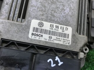 Блок управления двигателем, ориг. номер 03G906016EH, 0281011786, Volkswagen Touran 2003-2006