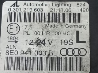 Фара галогеновая, ориг. номер 8E0941003BL, Audi A4 2000-2006
