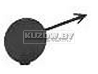 Заглушка (решетка) в бампер передний Peugeot 207 2006-2009, TYGPG99019CA