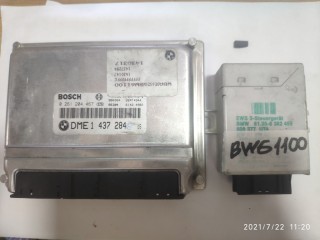 Блок DME+EWS+плата ключа, ориг. номер 12141437284, BMW 5-Series 1995-2000