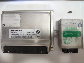 Блок DME+EWS+плата ключа, ориг. номер 12147519308, 61356937791, BMW X5 1999-2003