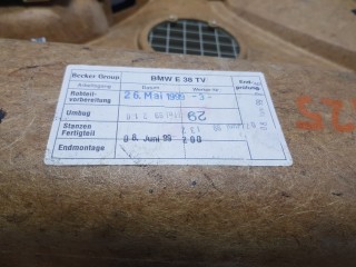 Карта дверная, ориг. номер 51418226905, BMW 7 Series