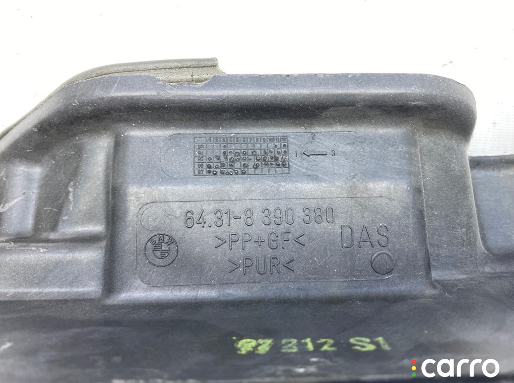 Воздуховод микрофильтра BMW 740iL, 64118390380, фото 6