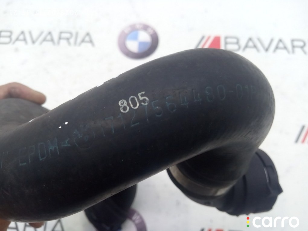 Патрубок радиатора нижний BMW 135is, N54B30, 17127564480, фото 3