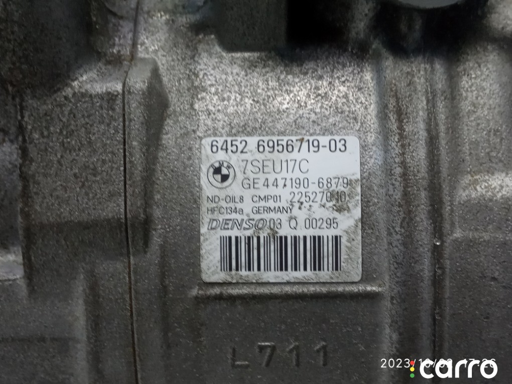 Компрессор кондиционера BMW 335I, N55B30I, 64526956719, фото 3