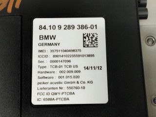 Telematics блок связи, ориг. номер 84109289386, 84106836777, BMW 550i 2009-2013