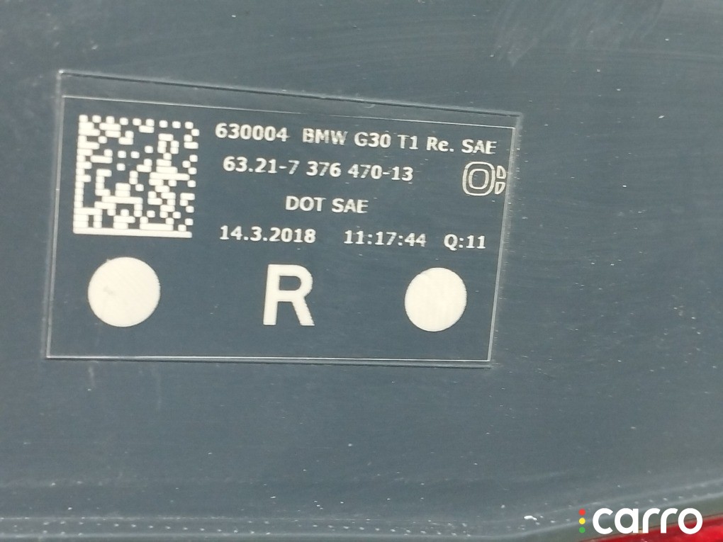 Фонарь BMW 530E, 63217376470, фото 1