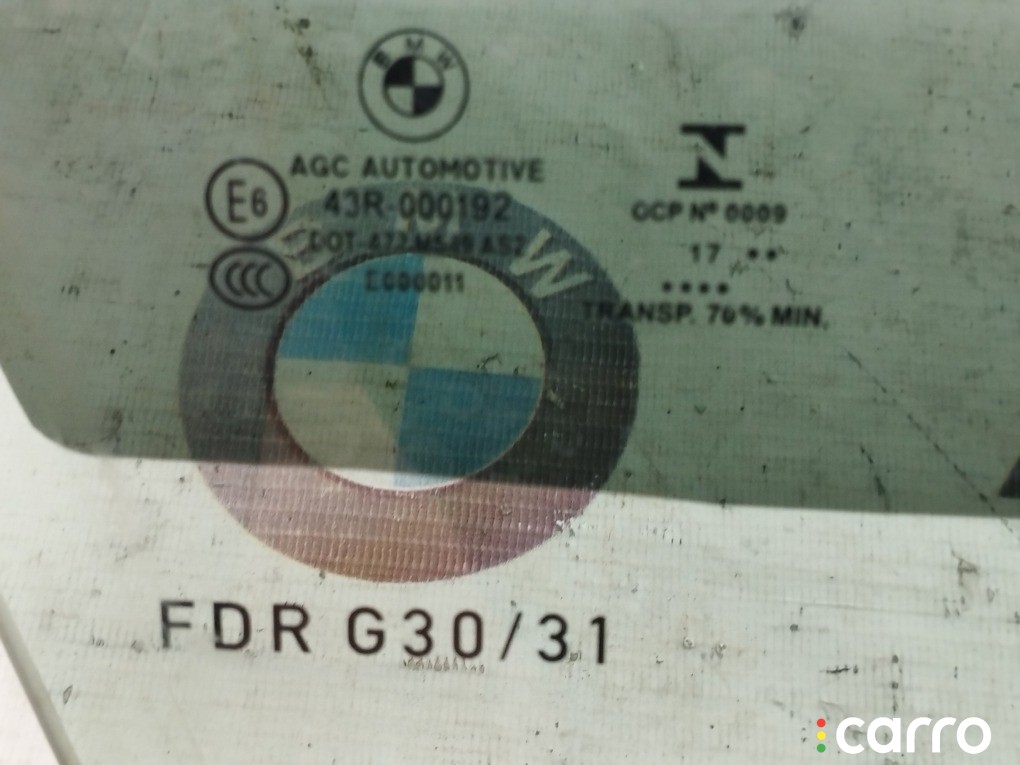 Стекло двери BMW 530E, левый руль, 51337339456, фото 1
