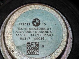 Динамик в дверь, ориг. номер 65139354085, BMW 530E