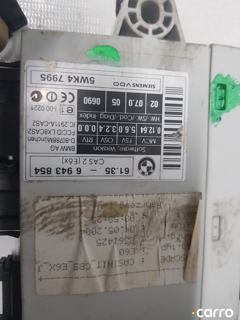 Блок DME+CAS+ключ BMW 5-Series, 12147568420, фото 4