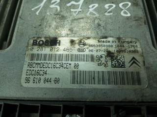Блок управления двигателем, ориг. номер 9661004480, Peugeot 207 2006-2009