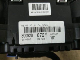 Щиток приборов (приборная панель) Volkswagen 3C0920872F, ориг. номер 3C0920872F, VW PASSAT B6 2005-2010