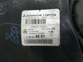 Фара правая, ориг. номер A1668208661, MERCEDES-BENZ M-CLASS W166 06/2011 - 12/2015