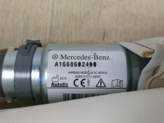 Подушка безопасности боковая (шторка) левая, ориг. номер A1668602400, MERCEDES-BENZ GLE W166 04/2015 - 10/2018