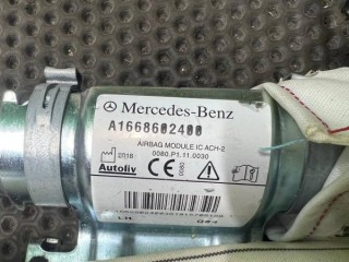 Подушка безопасности боковая (шторка) левая, ориг. номер A1668602400, MERCEDES-BENZ GLE W166 04/2015 - 10/2018