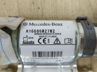 Подушка безопасности боковая (шторка) левая, ориг. номер A1668602702, MERCEDES-BENZ GLS X166 11/2015 - 04/2019